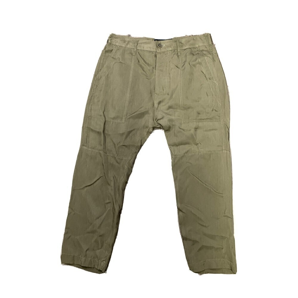 CHOOSE Calvin Rucker Olive Green School's Out Chino Crop Pants Size 27‎